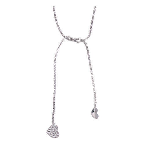 UNISEX ANHÄNGER EDELSTAHL LIEBESPAAR SCHWARZ SILBER MIT KETTE SLIM