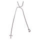 Collana AMEN modello abbraccio cuore e croce zirconi bianchi arg. 925 s2