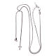 Collana AMEN modello abbraccio cuore e croce zirconi bianchi arg. 925 s3