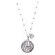Amen necklace angel caller rosè with cross and zircons in 925 sterling silver s1