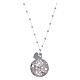 Amen necklace angel caller rosè with cross and zircons in 925 sterling silver s2