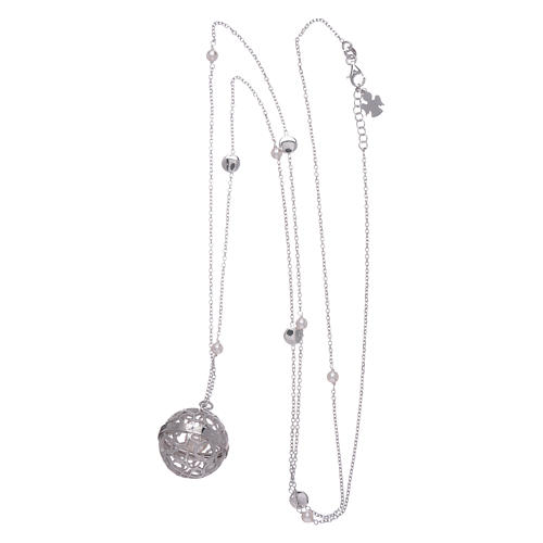 Collana AMEN chiama Angeli argento 925 e perle 3