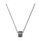 Collana AMEN Pater Noster argento 925 brunito uomo s1