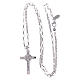 Collar AMEN cruz Jesús Cristo plata 925 acabado rodio s3