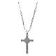 AMEN necklace in 925 sterling silver finished in rhodium with Jesus Christ cross s2