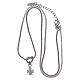 AMEN necklace in 925 sterling silver finished in rhodium with zircons s3