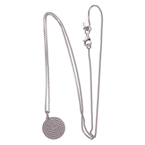 AMEN necklace with Our Father prayer in 925 sterling silver 3