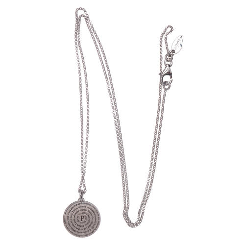 Kette AMEN Silber 925 Vater Unser für Mann 3