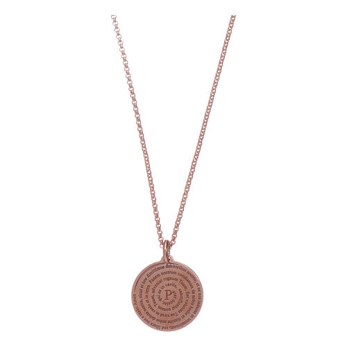 Collana Coelis Padre Nostro arg 925 rosè AMEN 1