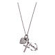 AMEN necklace in 925 sterling silver with three charms Faith, Hope and Compassion s2