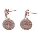 Boucles oreilles en argent 925 AMEN ange et Arbre de la Vie s2