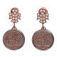 AMEN earrings in 925 sterling silver with angel and Tree of Life s1