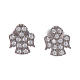 AMEN 925 sterling silver earrings finished in rhodium with angel pendant s1