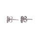 AMEN 925 sterling silver earrings finished in rhodium with angel pendant s2