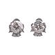 AMEN 925 sterling silver earrings finished in rhodium with angel pendant s3