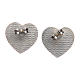 AMEN earrings in 925 silver with angel, heart-shaped s4