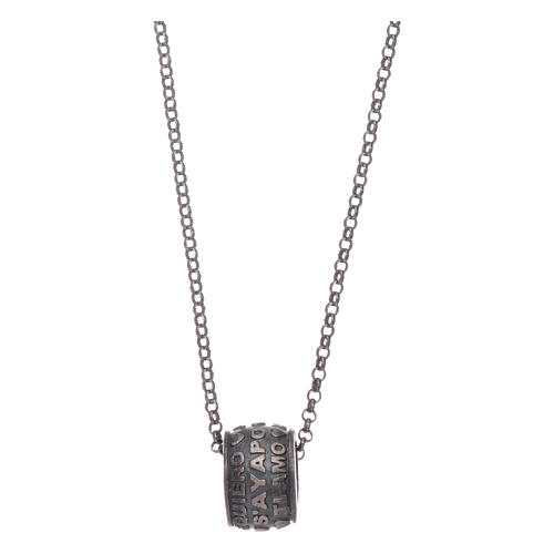 Collana AMEN arg 925 brunito Ti amo in tutte le lingue del mondo 1