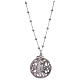 AMEN necklace with angel caller pendant in 925 sterling silver and zircons s1