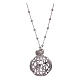 AMEN necklace with angel caller pendant in 925 sterling silver and zircons s2