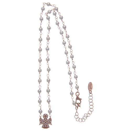 AMEN 925 sterling silver necklace with beads and zirconate angels 3