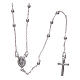 AMEN classic rosary in bronze finished in rhodium s1