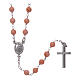 Rosenkranz Kette AMEN Silber 925 Koralle Perlen s1