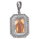 925 sterling silver pendant with zircons and Our Lady of Miracles cammeo s2