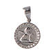 Medalet in silver with angel and zircons s1