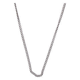Grumetta chain 925 sterling silver finished in rhodium, 19.69 in length