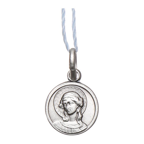 Medalla San Gabriel Arcángel Plata 925 rodiada 10 mm 1