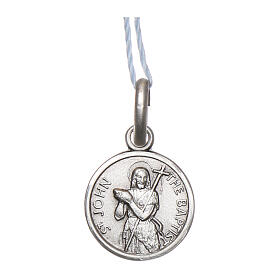 Saint John the Baptist medal 925 sterling silver 0.39 in