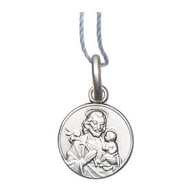 Saint Joseph medal 925 sterling silver 0.39 in