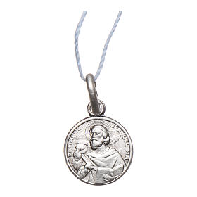 Medalha São Marcos Evangelistas prata 925 radiada 10 mm
