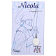 Saint Nicholas of Myra medal 925 silver finished in rhodium 0.39 in s2