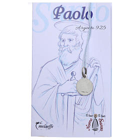 Medaille Heiligen Paul Silber 925 10mm