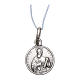 Rhodium plated medal with St. Paul 10 mm s1