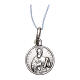 Saint Paul medal 925 silver finished in rhodium 0.39 in s1