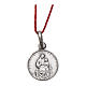 Rhodium plated medal with St. Anne 10 mm s1