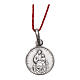 Saint Anne medal 925 silver finished in rhodium 0.39 in s1