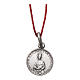 Rhodium plated medal with St. Elizabeth 10 mm s1