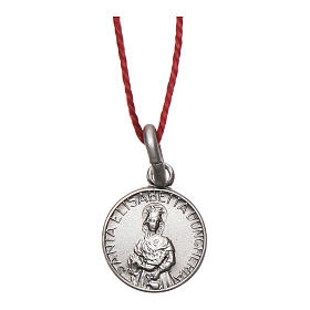 Medaglia Sant'Elisabetta Argento 925 rodiata 10 mm
