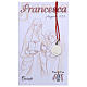 Medaglia Santa Francesca Romana Argento 925 rodiata 10 mm s2
