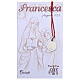 Saint Frances of Rome medal 925 silver finished in rhodium 0.39 in s2