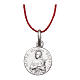Rhodium plated medal with St. Maria Goretti 10 mm s1