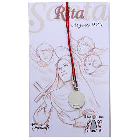 Medaille Heilige Rita von Cascia Silber 925 10mm
