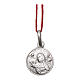 Rhodium plated medal with St. Rita of Cascia 10 mm s1