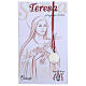 Saint Teresa of the Child Jesus medal 925 silver finished in rhodium 0.39 in s2