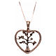 Kette AMEN rosa Silber 925 Herz Baum des Lebens s2