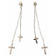 Cross-shaped AMEN earrings in rhodium-plated 925 silver s2