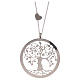 AMEN necklace in rhodium-plated 925 silver with tree of life s3